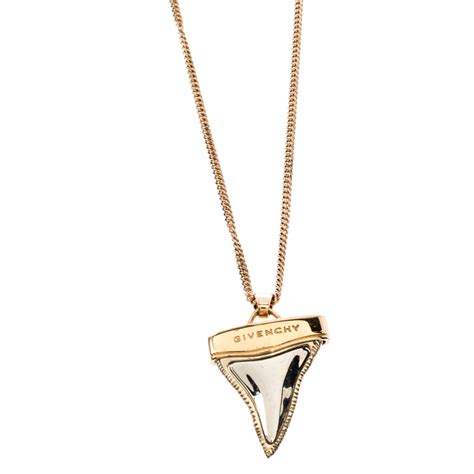 givenchy layered shark tooth necklace.